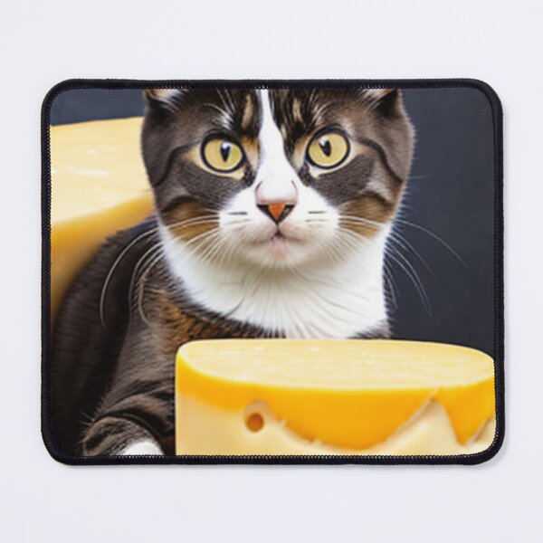Item preview, A cat sitting with cheese is eating cheese a sin designed and sold by Socool101.