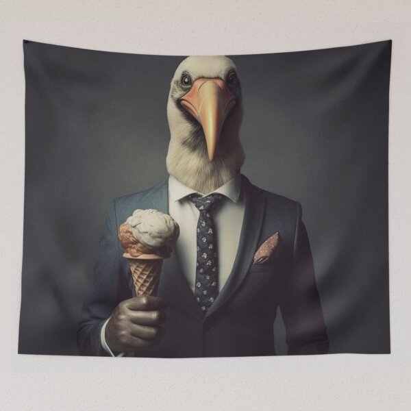 Item preview, The Mysterious Albatross Man offers you an ice cream cone designed and sold by TebyArt.