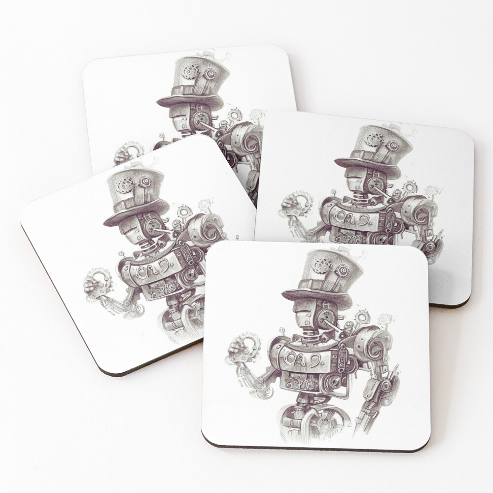 Item preview, Coasters (Set of 4) designed and sold by Robotipunk.