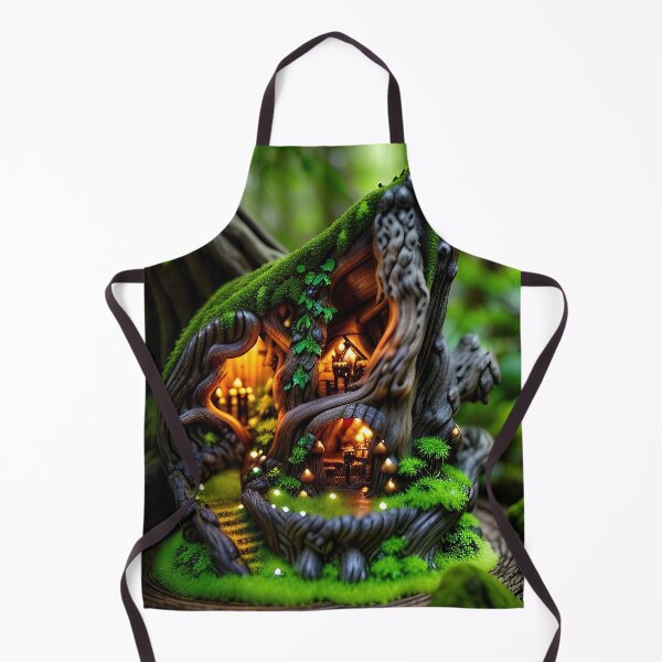 Item preview, A detailed beautiful lush Fairycore Elf forest designed and sold by PixieDustAIArt.