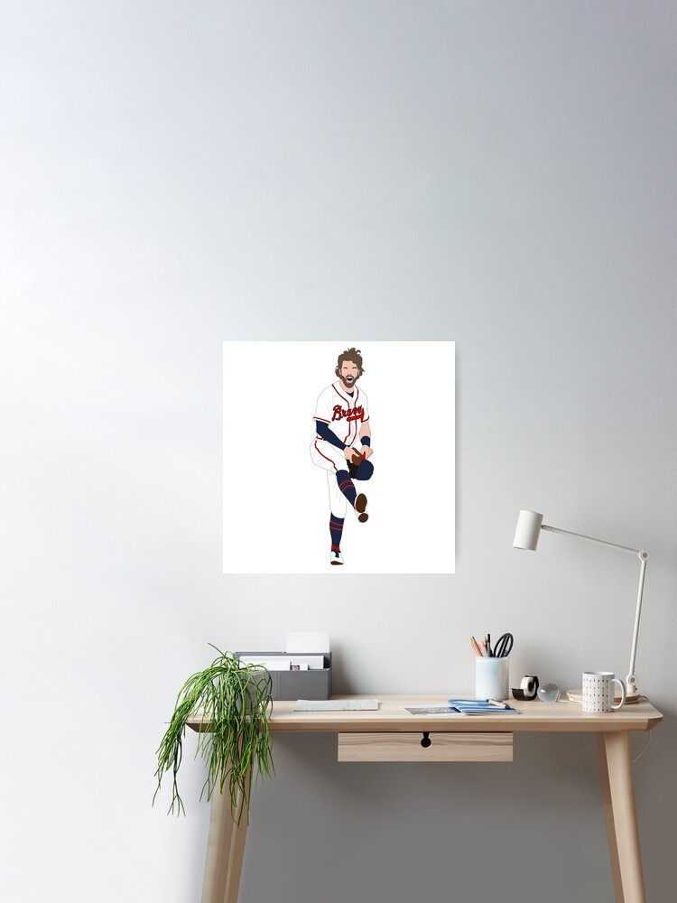 dansby swanson jersey number Poster for Sale by madisonsummey