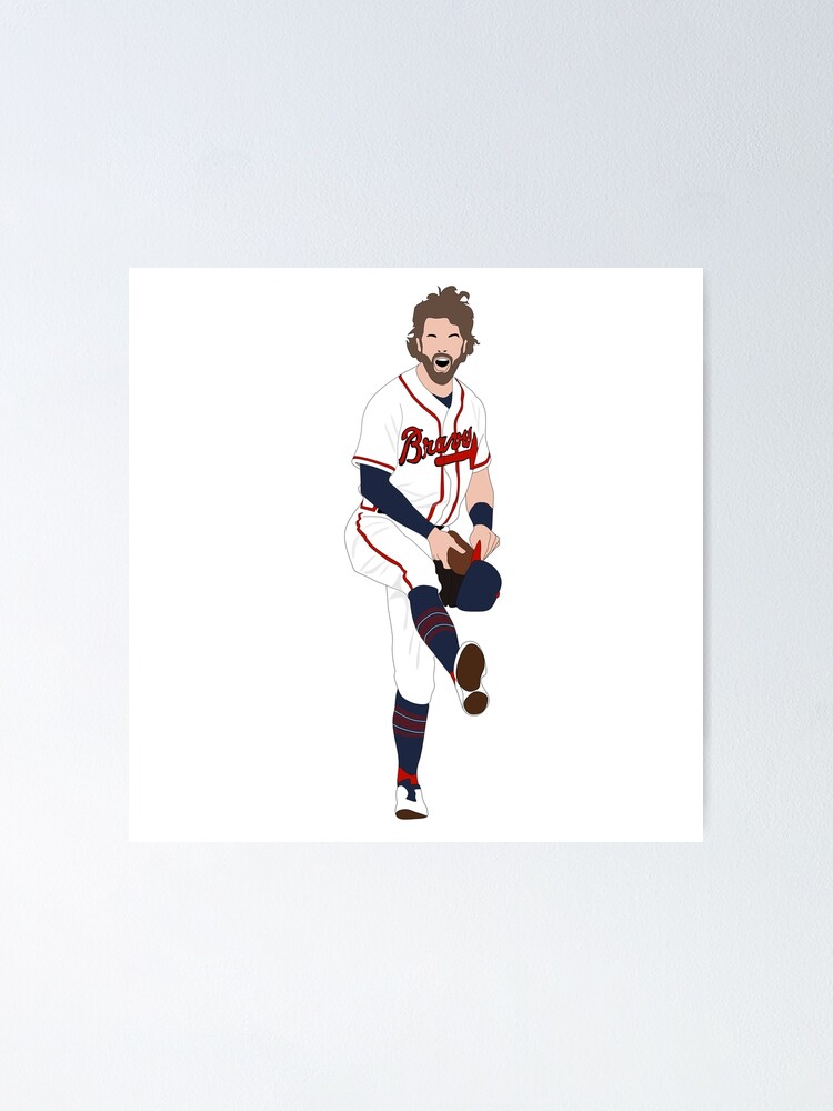 dansby swanson jersey number Poster for Sale by madisonsummey