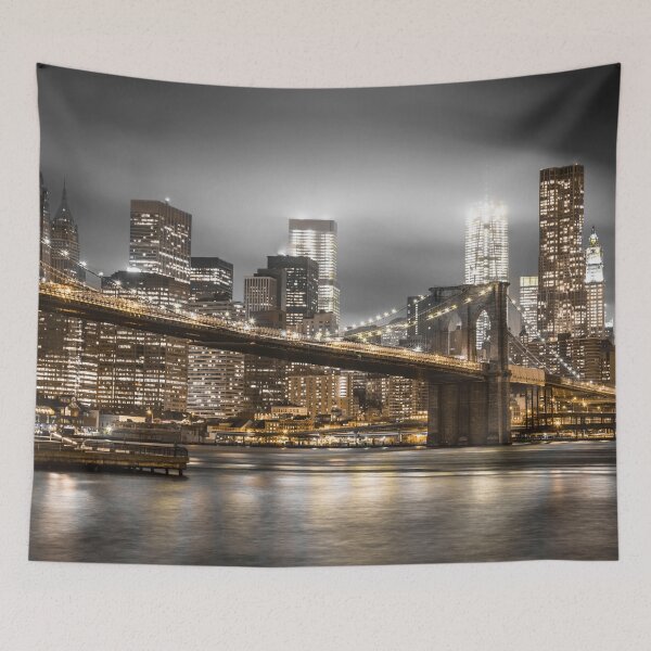 Item preview, Brooklyn Bridge with Lower Manhattan skyline designed and sold by assaf.