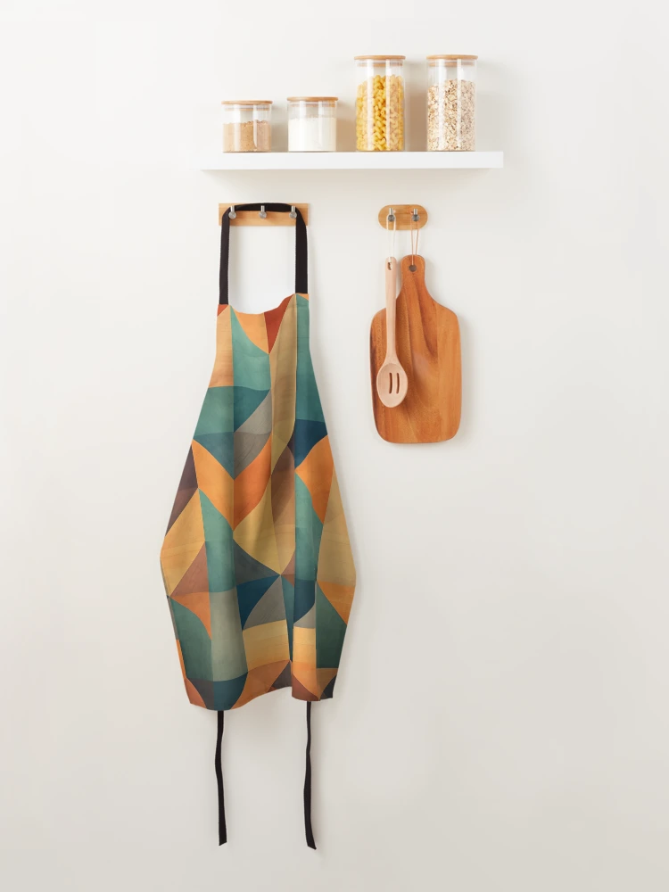 Thumbnail 4 of 6, Apron, Geometric Harmony - Dynamic Pattern Design designed and sold by InTrendSick.