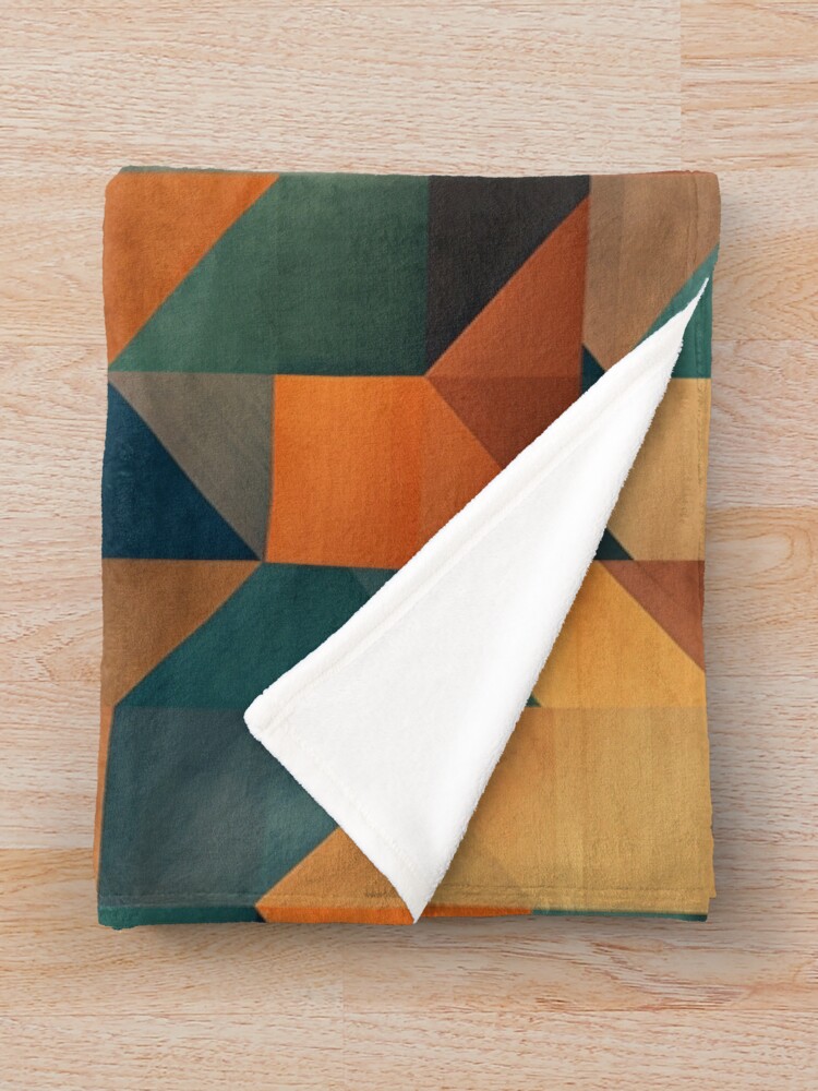 Thumbnail 3 of 6, Throw Blanket, Geometric Harmony - Dynamic Pattern Design designed and sold by InTrendSick.
