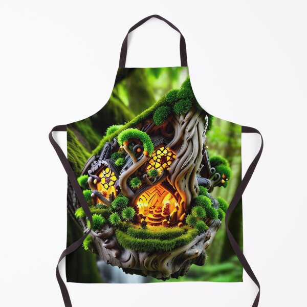 Item preview, A detailed beautiful lush Fairycore Elf forest designed and sold by PixieDustAIArt.