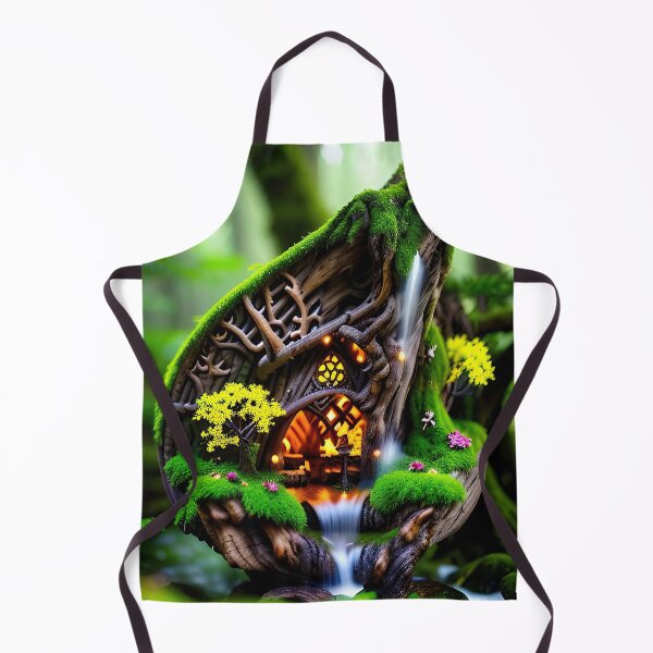 Item preview, A detailed beautiful lush Fairycore Elf forest designed and sold by PixieDustAIArt.