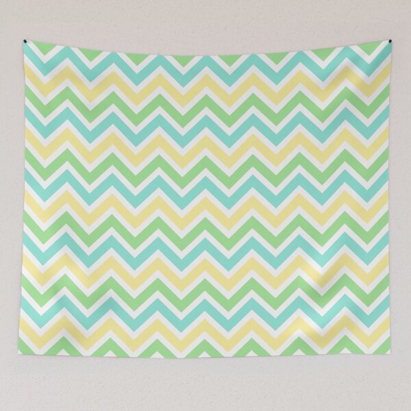 Item preview, Chevron Pattern. Pastel Turquoise Yellow Green color designed and sold by Aetherier.