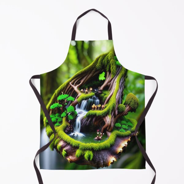Item preview, A detailed beautiful lush Fairycore Elf forest designed and sold by PixieDustAIArt.
