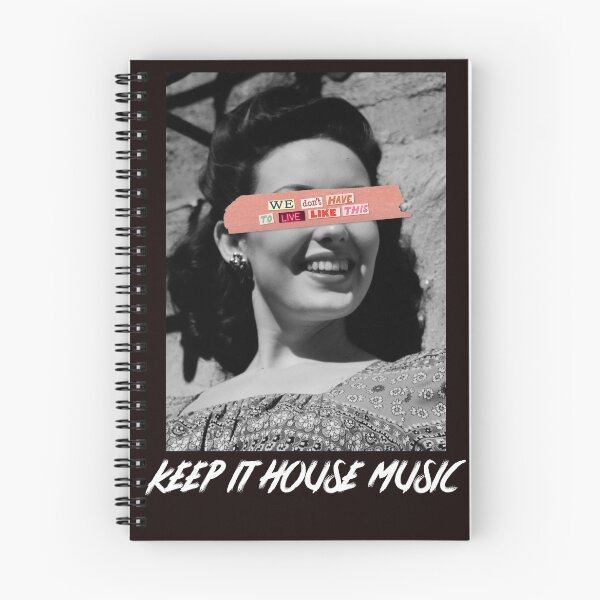 Aperçu de l'œuvre Nous n'avons pas à vivre comme ça Positive House Music EDM Dance Music DJ créée et vendue par Ravermonkey.