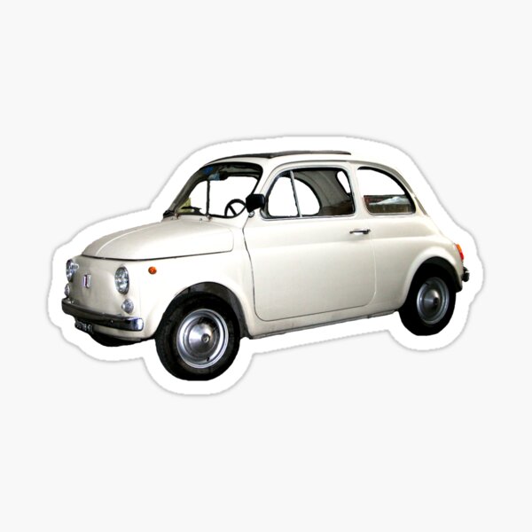 Item preview, little white car designed and sold by mystudiocreate.