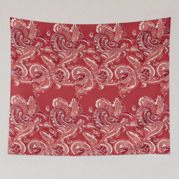 Item preview, Rosy Paisley Tapestry designed and sold by Candyredcustoms.