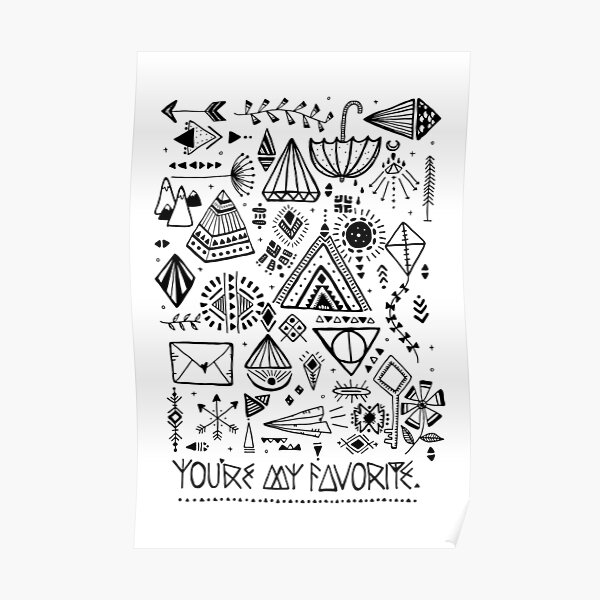 "triangles are my favorite shape" Poster for Sale by agirlnamedhonor