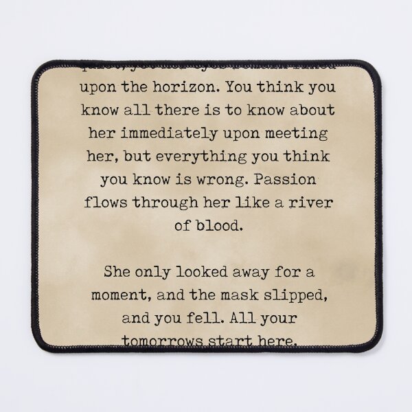 Item preview, A River of Blood - Neil Gaiman Quote - Literature - Typewriter Print - Vintage designed and sold by Studio Grafiikka.