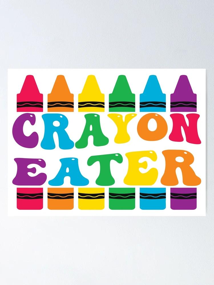 Funny Kids Crayons Clothing For Artists - I Eat Crayons SVG Files –  creativeusarts