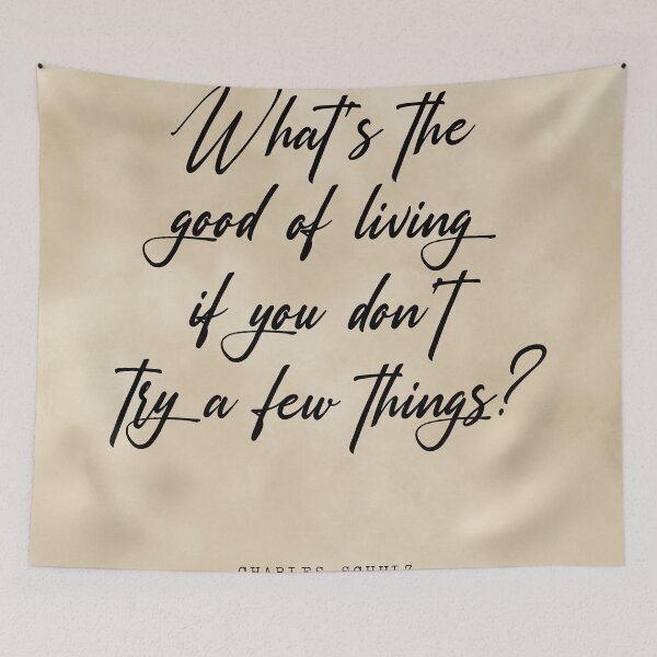 Item preview, What's the good of living - Charles M. Schulz Quote - Literature - Typography Print - Vintage designed and sold by Studio Grafiikka.