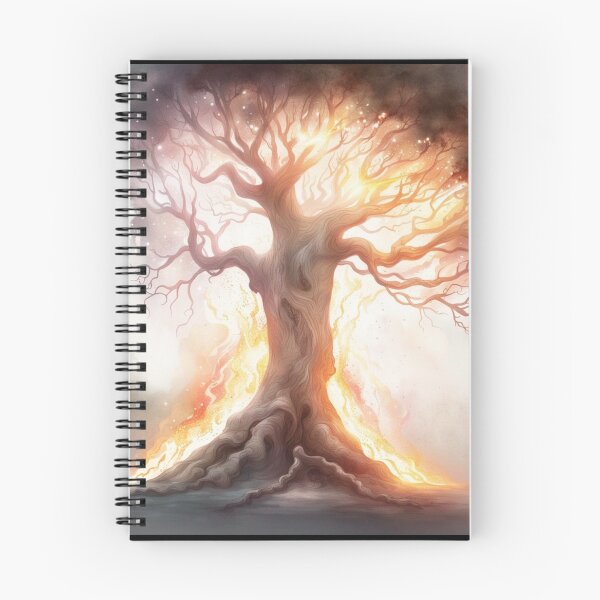 Item preview, Tree on fire fantasy-style art designed and sold by melridger.