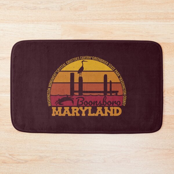 Item preview, Boonsboro Maryland Sunset Retro Vintage Local Pride Logo designed and sold by CRHPOD20.
