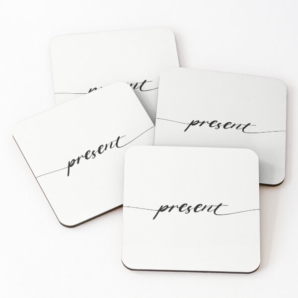 Item preview, Present lettering - calm and present designed and sold by yf-photography.