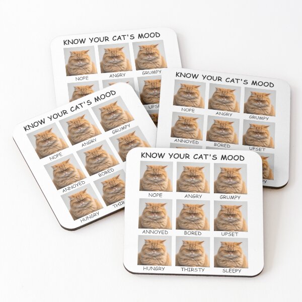 Item preview, Many expressions of an orange cat. Know your cat's mood. designed and sold by Meme Dream.