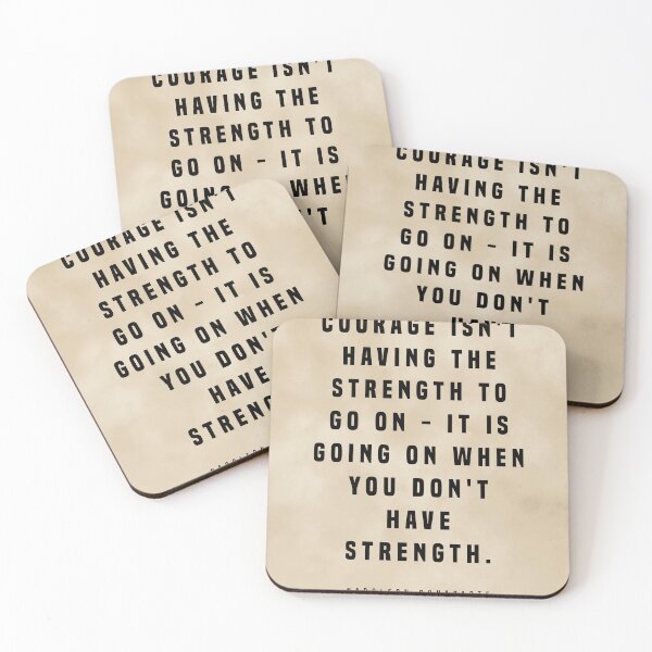 Artikelvorschau, Courage Isn't Having The Strength - Napoleon Bonaparte Quote, Literature, Typography Print - Vintage entworfen und verkauft von Studio Grafiikka.
