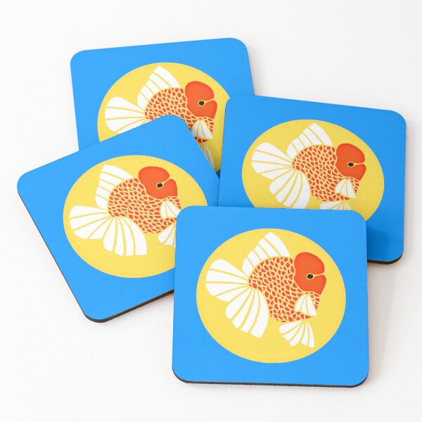 Item preview, Red and White Oranda Goldfish 70423A designed and sold by Nosnah.