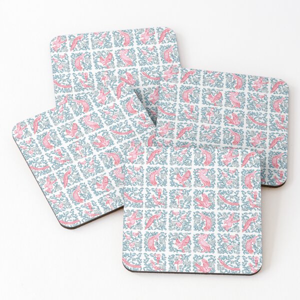 Item preview, song birds block tiles forest designed and sold by letsgow8th.