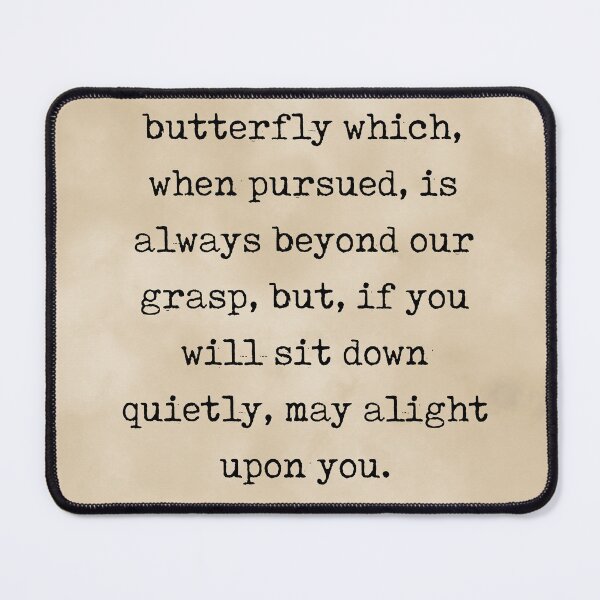 Item preview, Happiness is like a butterfly - Nathaniel Hawthorne Quote - Literature - Typewriter Print - Vintage designed and sold by Studio Grafiikka.