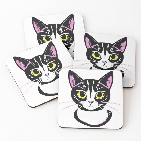 Item preview, a captivating world of feline wonder with 2D-style cat art 	 designed and sold by nazsnedsp.