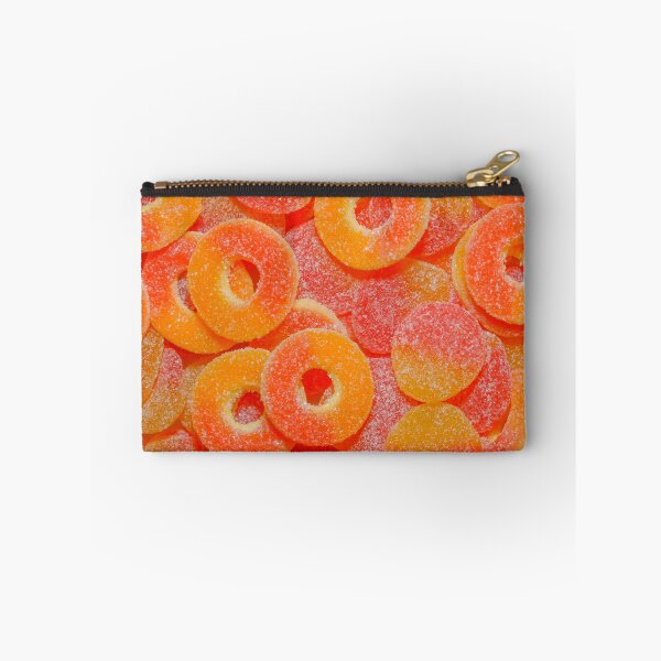 Item preview, Sour Peach Rings and Slices Candy Close-up Photograph  designed and sold by patternsoup.