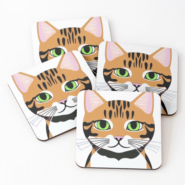 Item preview, a captivating world of feline wonder with 2D-style cat art 	 designed and sold by nazsnedsp.