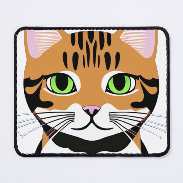 Item preview, a captivating world of feline wonder with 2D-style cat art 	 designed and sold by nazsnedsp.