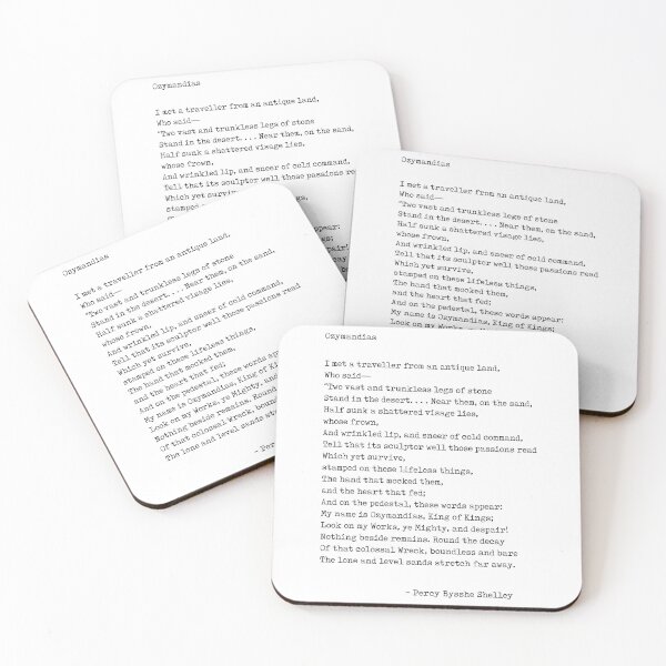 Item preview, Ozymandias - Percy B Shelley Poem - Minimal, Classic, Typewriter Print - Literature designed and sold by Studio Grafiikka.