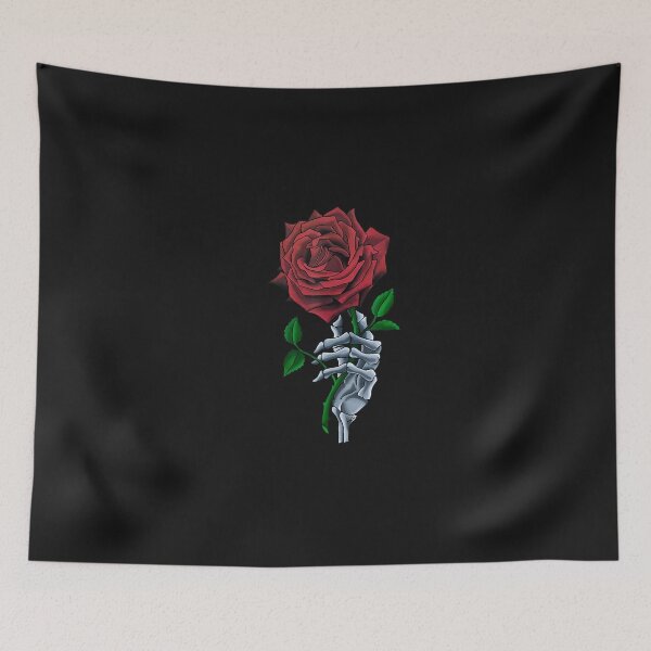 Item preview, Skeleton Hand Red Rose Flower  designed and sold by ErnestHParker.