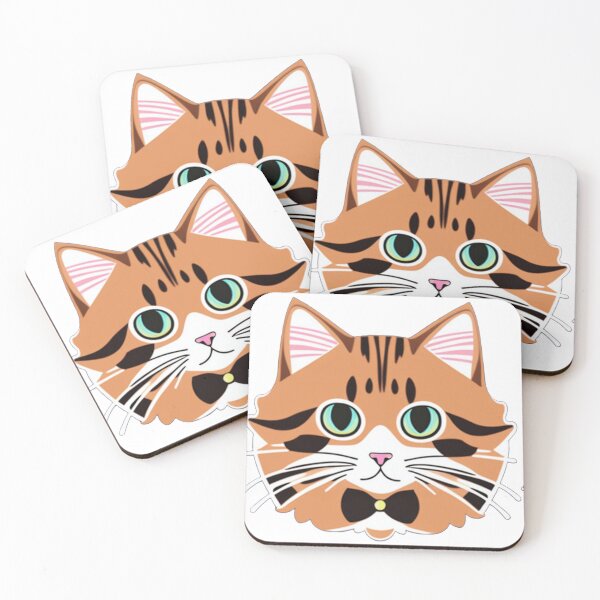Item preview, a captivating world of feline wonder with 2D-style cat art 	 designed and sold by nazsnedsp.