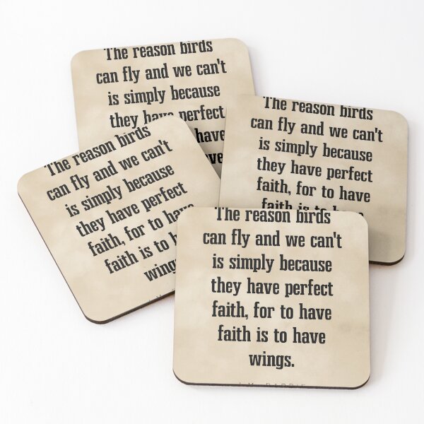 Item preview, To have faith is to have wings - J.M. Barrie Quote - Literature - Typography Print - Vintage designed and sold by Studio Grafiikka.