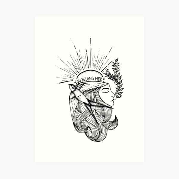 you belong here Art Print