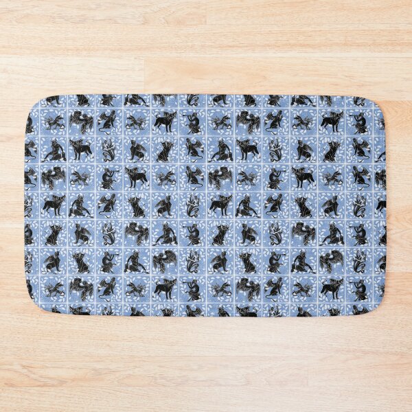 Item preview, Creatures and monsters block tiles in the mysterious forest designed and sold by letsgow8th.