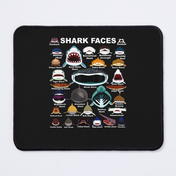 Item preview, Types Of Shark Identification - Shark Faces - Shark Lovers  designed and sold by ErnestHParker.