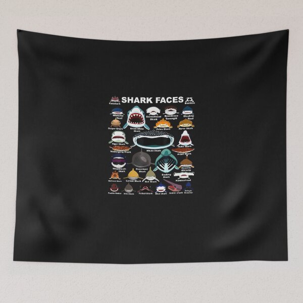 Item preview, Types Of Shark Identification - Shark Faces - Shark Lovers  designed and sold by ErnestHParker.