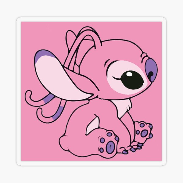 Lilo and Stitch, Angel, Peeker Sticker for Sale by rnlvinylworkz