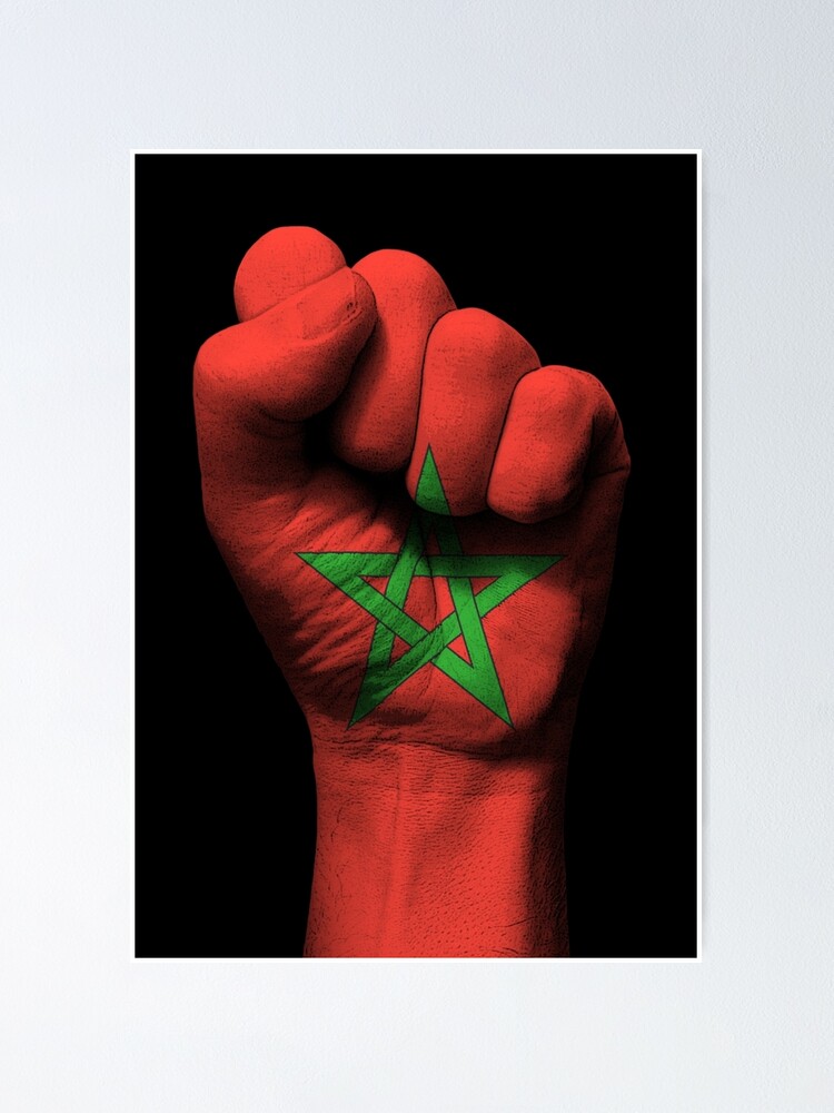 Poster Drapeau marocain 