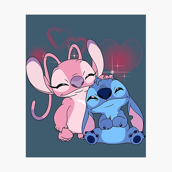 Stitch ( Pink and Blue Version ) | Canvas Print