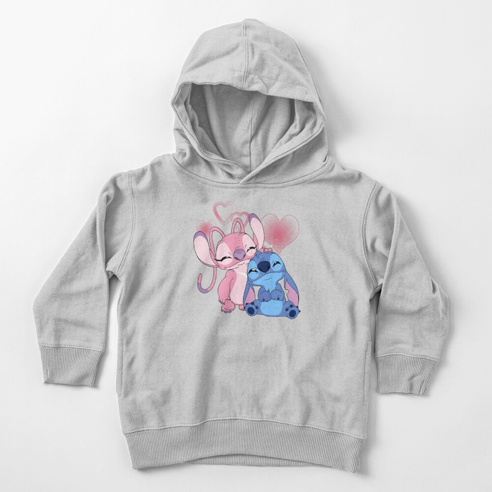 Cute Stitch and Angel  Toddler Pullover Hoodie for Sale by
