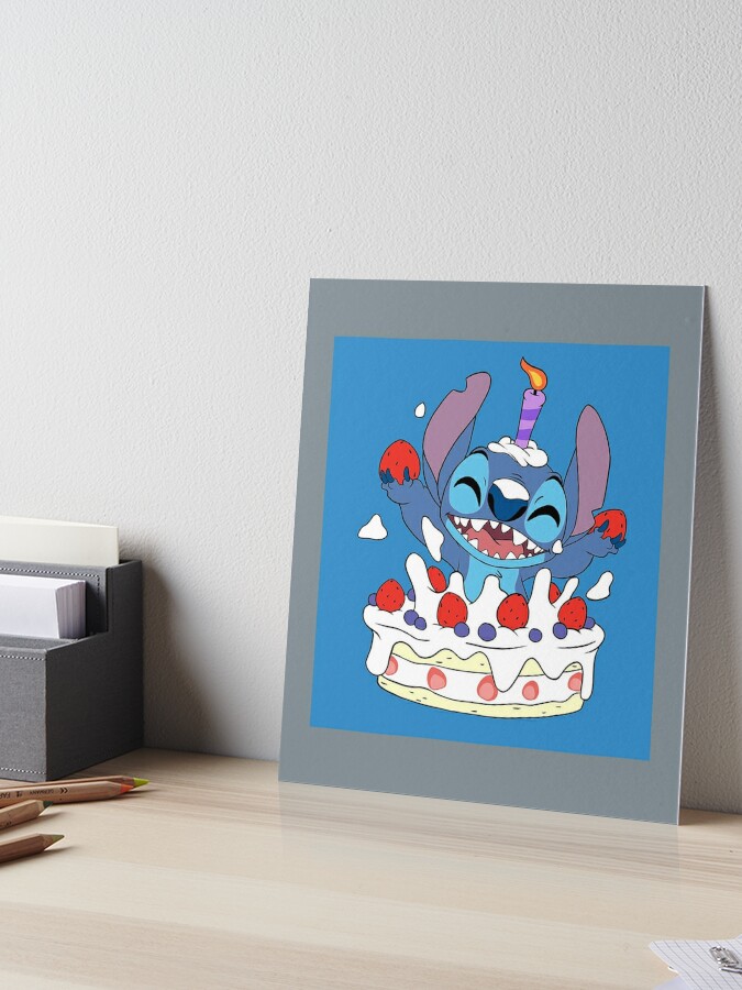 Happy Birthday Stitch  Photographic Print for Sale by dongocoan