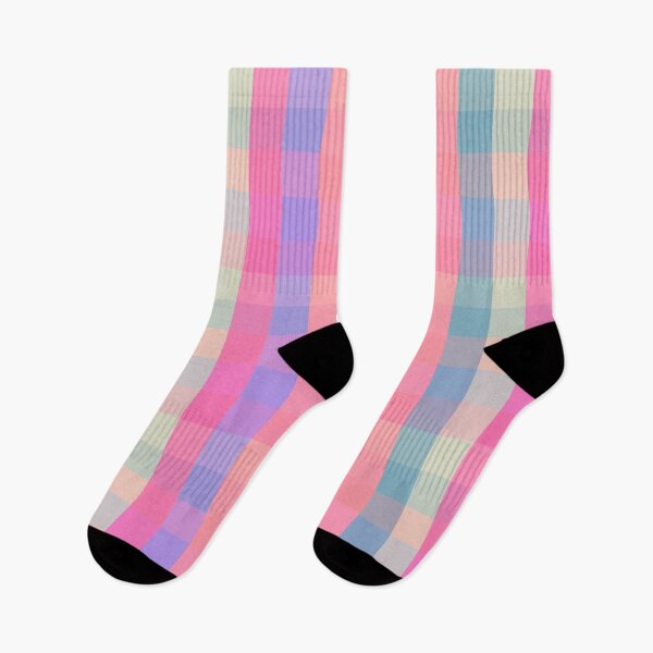 Item preview, Pastel Gingham Stripped Pattern designed and sold by Artistestella.