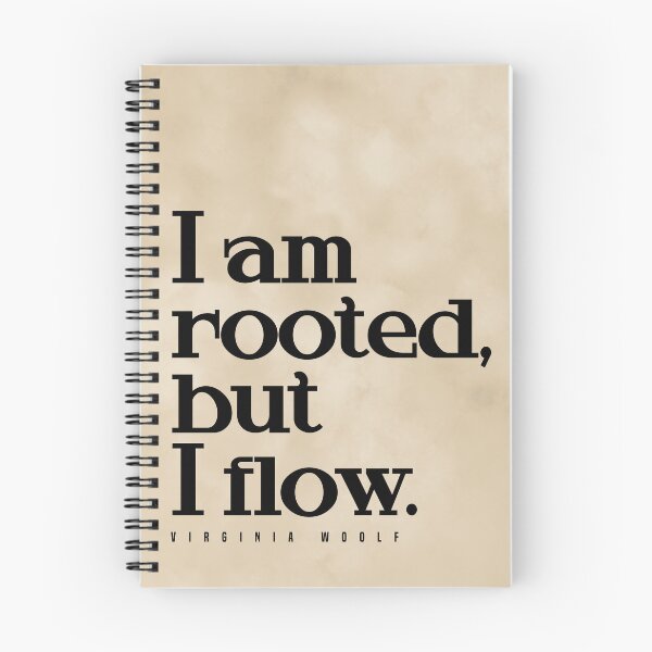 Item preview, I am rooted, but I flow - Virginia Woolf Quote - Literature - Typography Print - Vintage designed and sold by Studio Grafiikka.