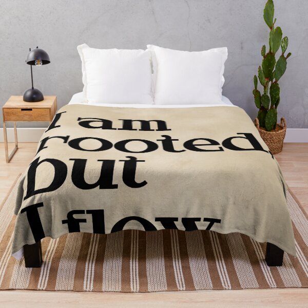 Item preview, I am rooted, but I flow - Virginia Woolf Quote - Literature - Typography Print - Vintage designed and sold by Studio Grafiikka.