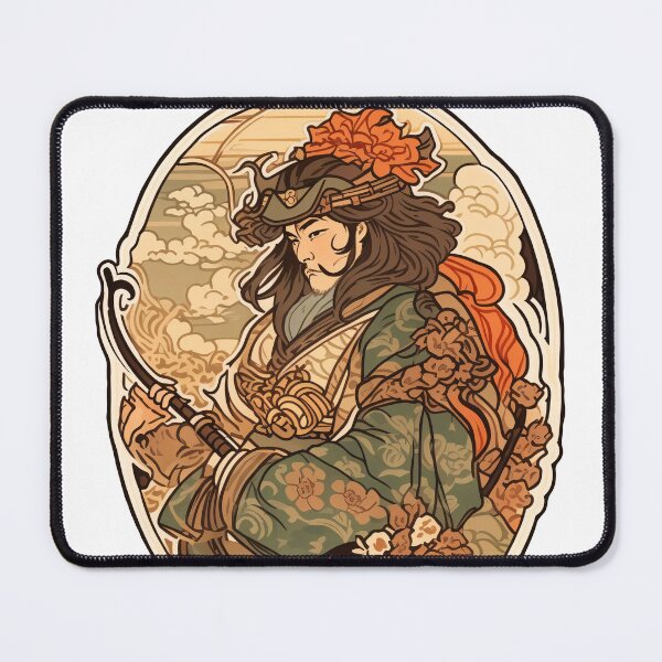 Item preview, Art Nouveau Samurai Warrior designed and sold by entwithanaxe.