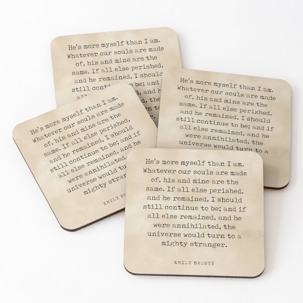 Item preview, He's more myself than I am - Emily Bronte Quote - Literature - Typewriter Print 3 - Vintage designed and sold by Studio Grafiikka.